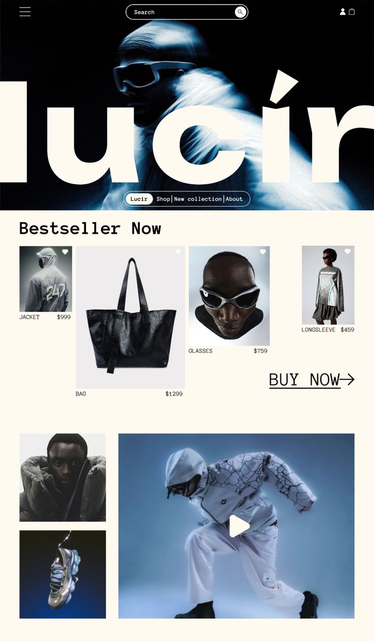Lucír — fashion e-commerce storefront